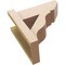 Ekena Millwork 5 1/2-in W x 12-in D x 12-in H Funston Slat Rough Cedar Woodgrain TimberThane Outlooker, Primed Tan OUTUR055X12X12FST24RCPR - alternate 4